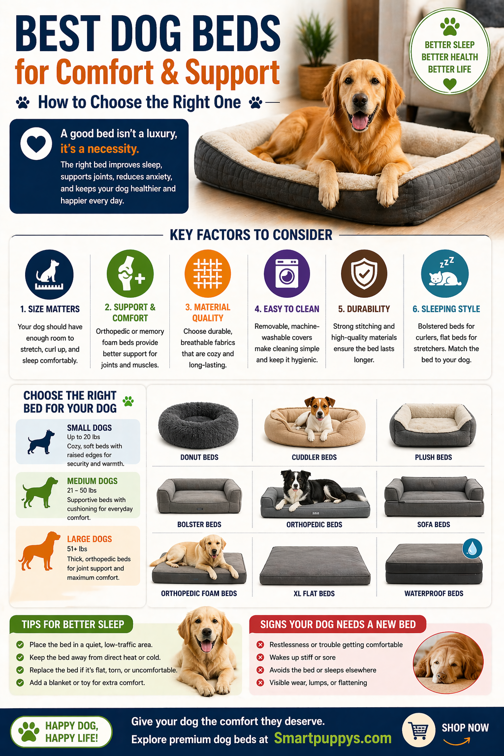 Best Dog Beds for Comfort and Support (How to Choose the Right One)