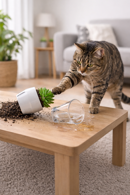 Why Does My Cat Keep Knocking Things Over? (And How to Stop It)