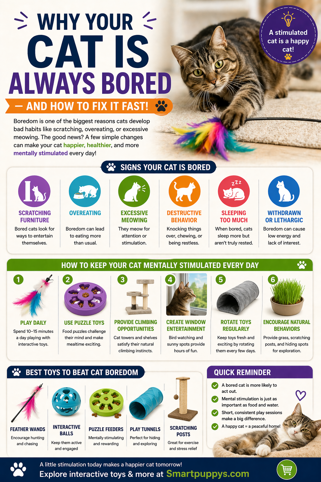 Why Your Cat Is Always Bored (And How to Fix It Fast)