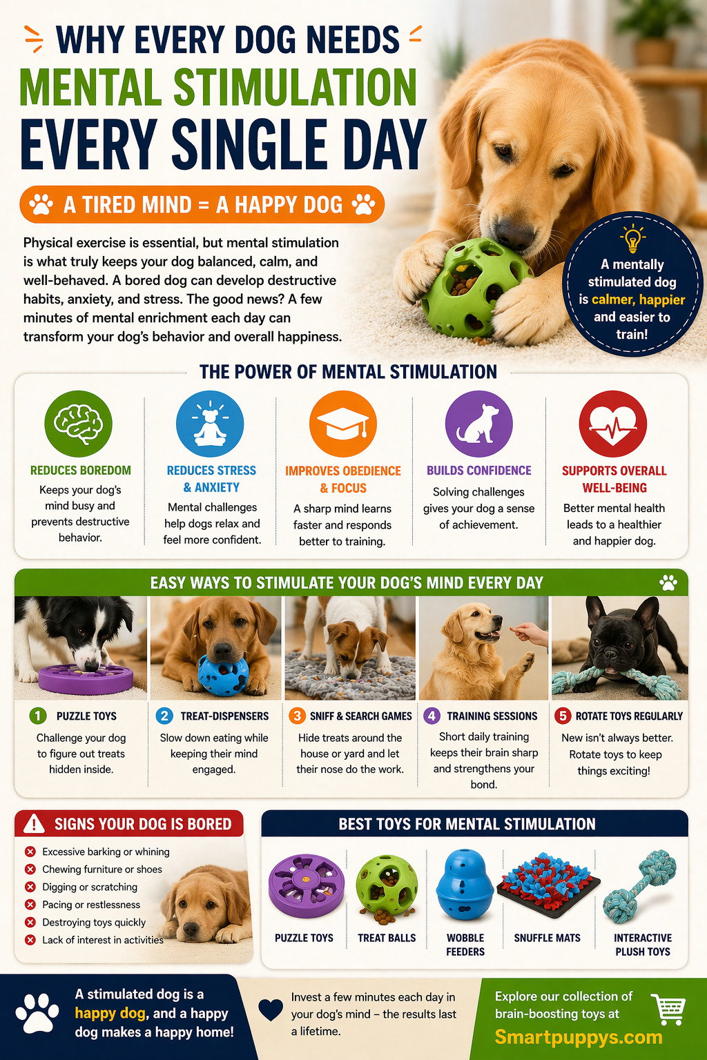 Why Your Dog Needs Mental Stimulation Every Day (Not Just Walks)