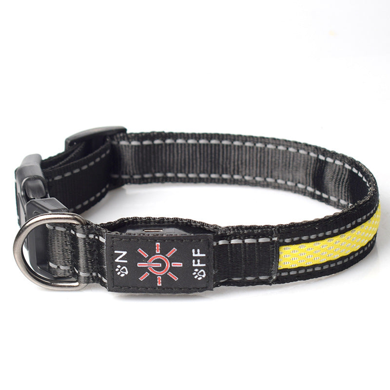 LED Luminous Nylon Mesh Pet Collar