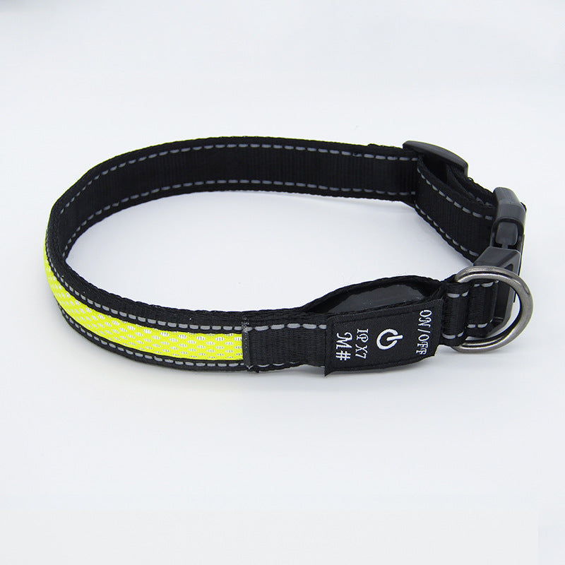 LED Luminous Nylon Mesh Pet Collar