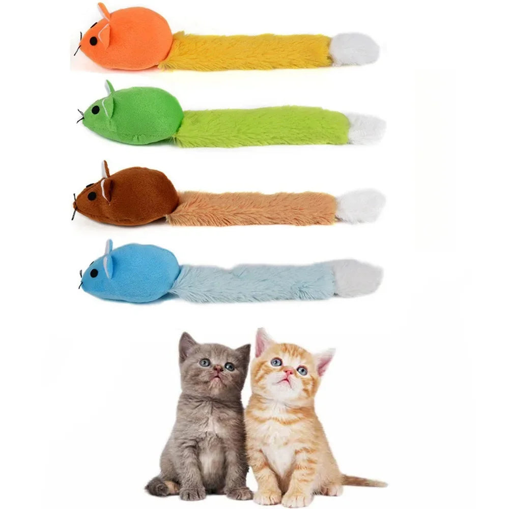 Long Tail Mouse Cat Teaster Toys